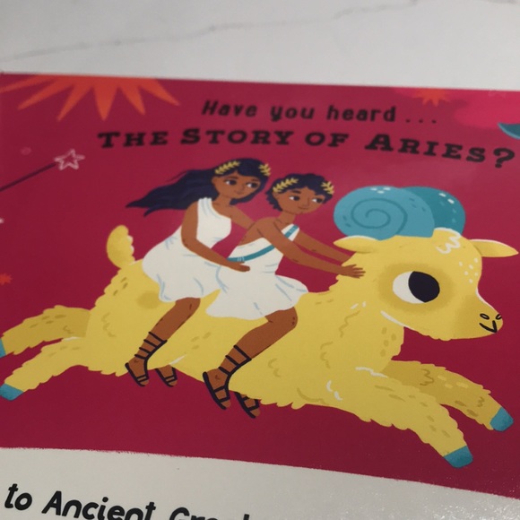 🌻4/$20 Aries Children’s Board Book Discovering Zodiac Signs Constellations New - Picture 8 of 9